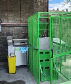 HaPPE Bio-Digestor — On-site digestor with plasma decontamination that turns PPE and waste into pathogen-free fertiliser in 24 hours