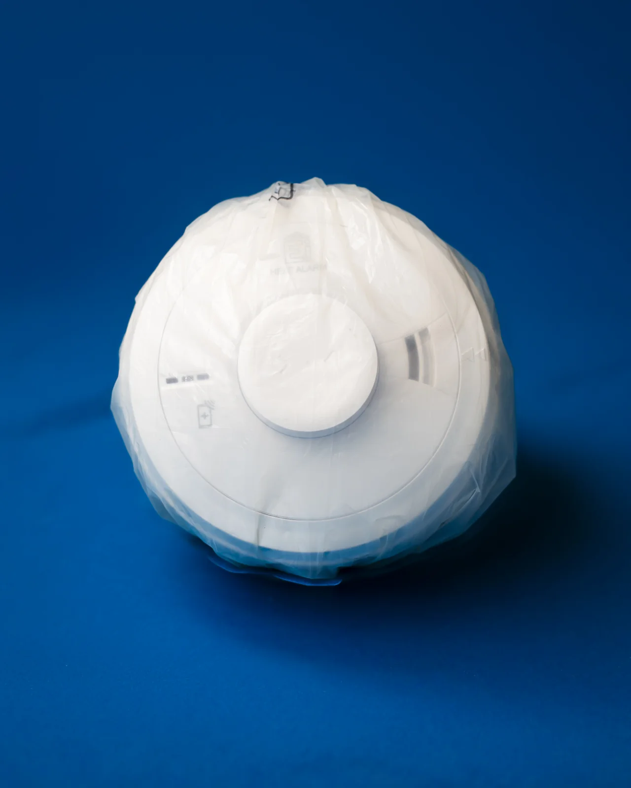 Dust Cover for Smoke Detectors — Compostable dust cover for smoke detectors, in the same bio-resin as our shoe covers